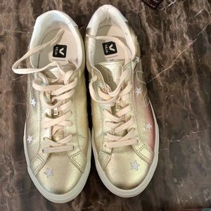 Veja for madewell sneakers gold/stars 41/10 W’s